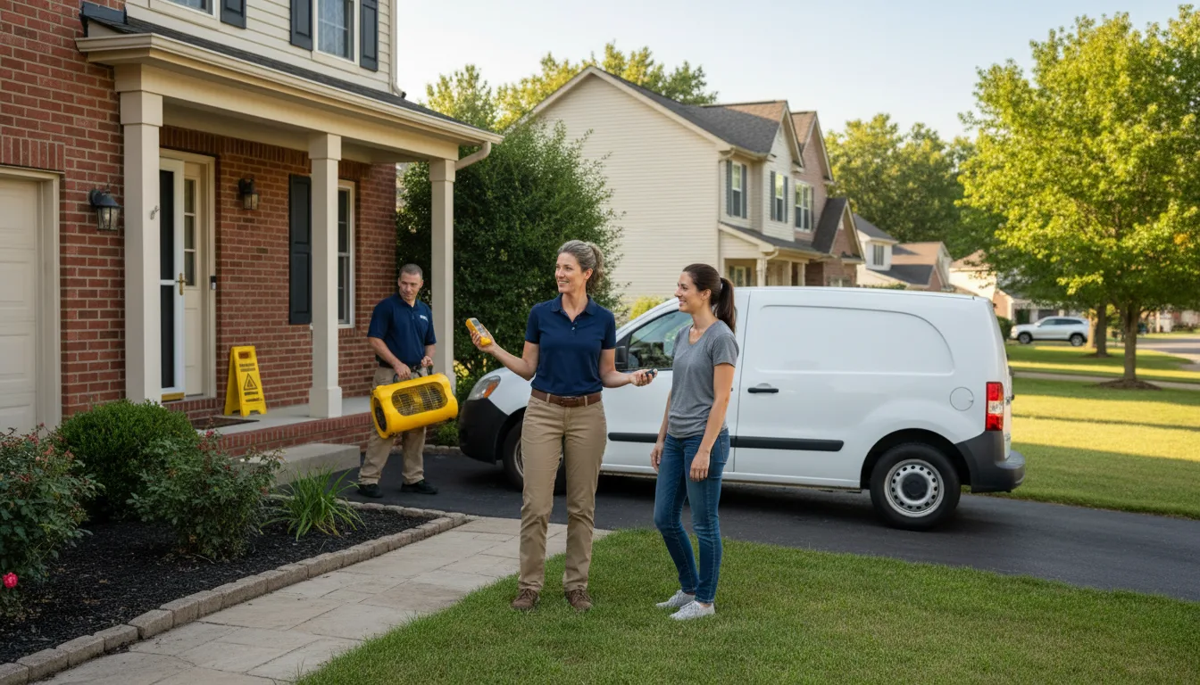 Water restoration image for Dehumidification And Cleanup Services in Southard, OK
